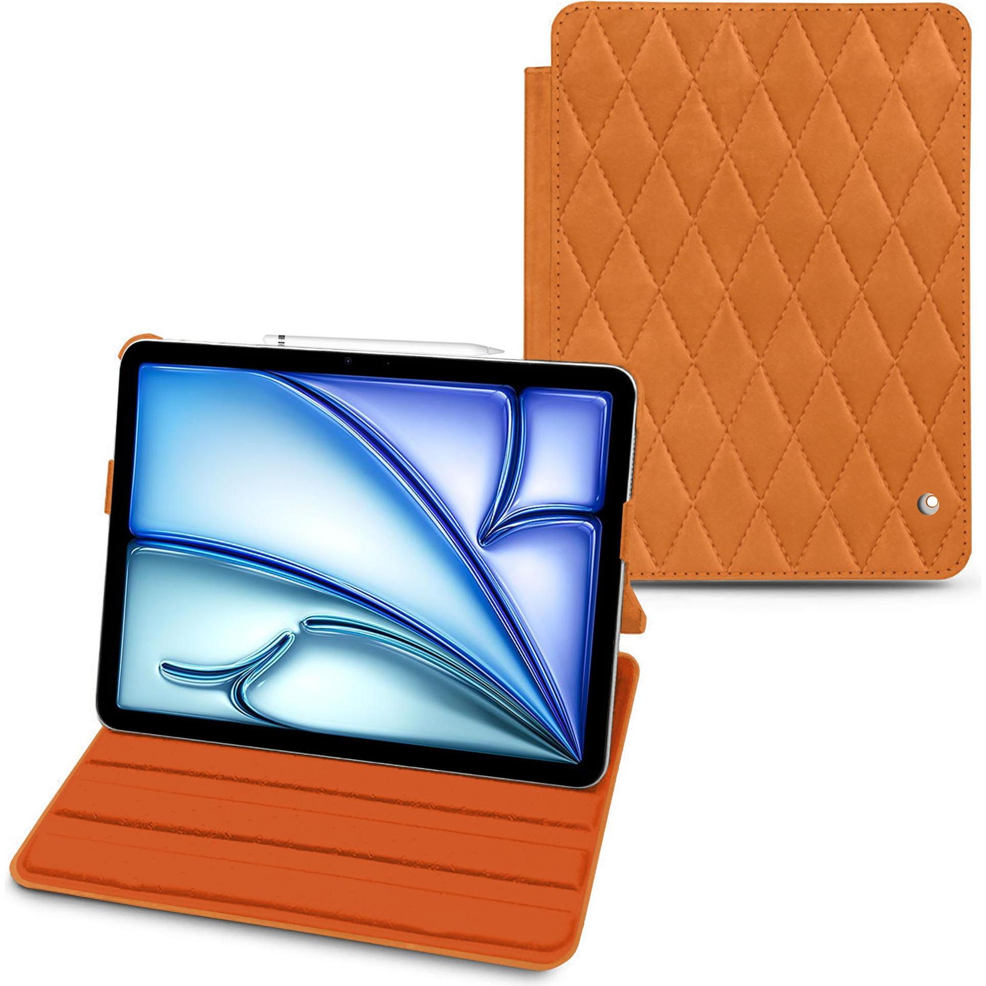 Thumbnail - Noreve Lederschutzhülle horizontal (iPad Air 2020 (4. Gen), iPad Air 2022 (5. Gen)), Tablet Hülle, Orange
