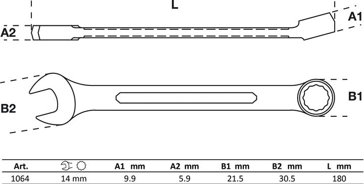 Actual product image BGS Combination Spanner 14 mm (14 mm)