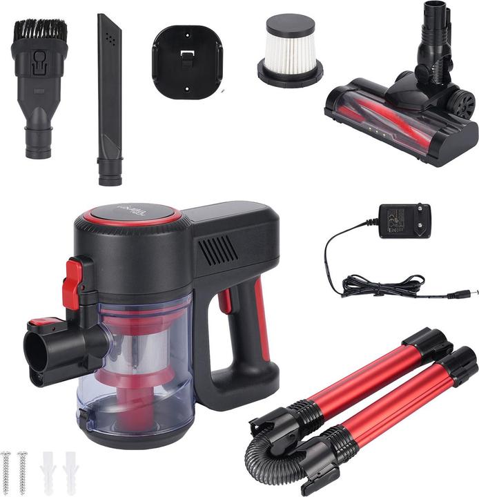 Actual product image Casativo 2in1-Akku-Zyklon-Staubsauger mit elektrischer Bodenbürste, 18 kPa, beutellos, 2 Modi