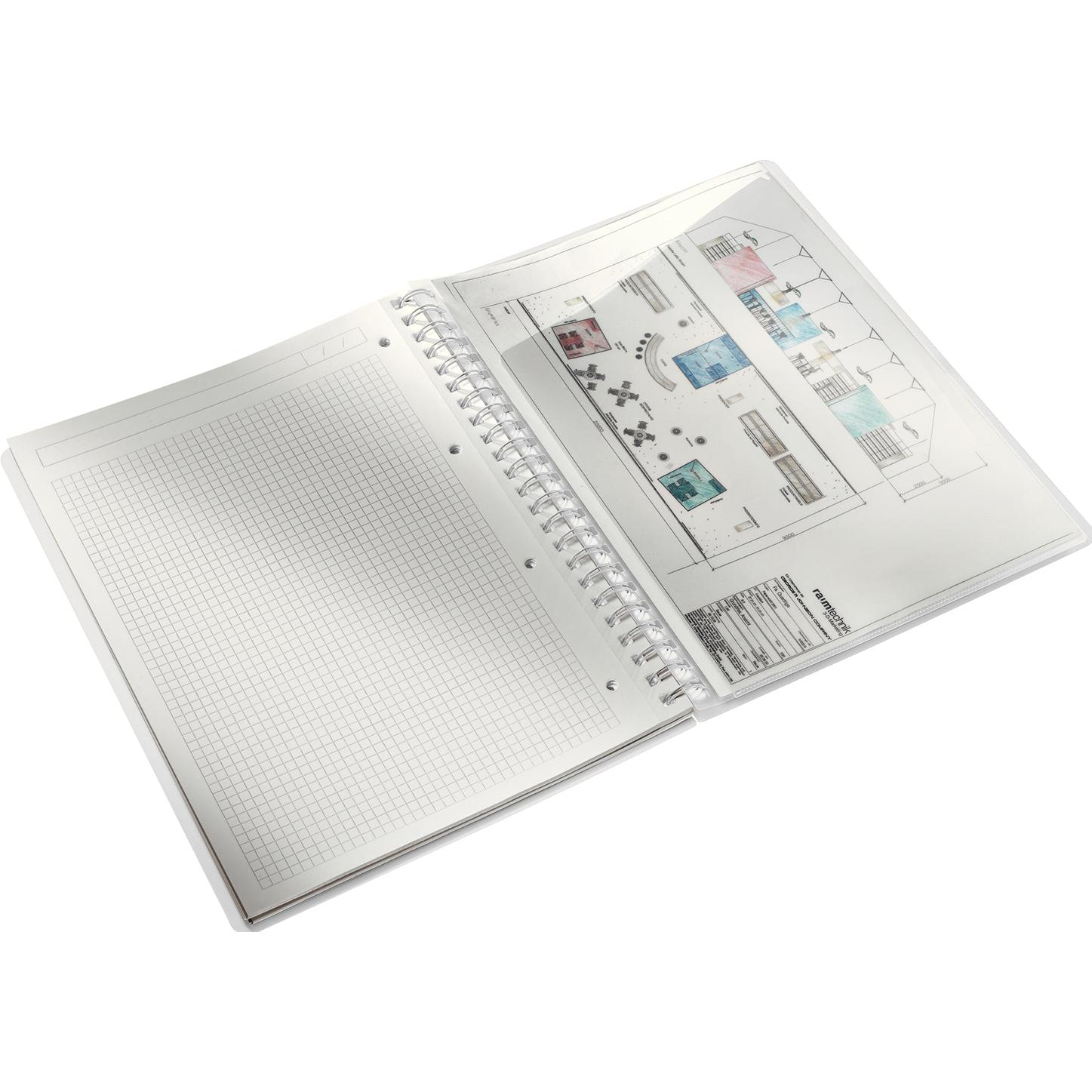 Thumbnail - 4x Leitz, Heft + Block, Spiralbuch WOW (A4, Kariert, Weicher Einband)