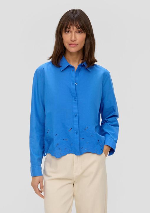 Produktbild s.Oliver Bluse Langarmbluse mit Broderie Anglaise (44)