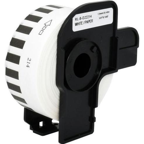 Markenlos, Etiketten, Etikettenrolle 5D22214-WT 30480 mm Schwarz, Weiss
