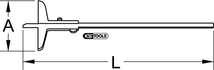 Immagine prodotto KS Tools Calibro di profondità (50 cm)