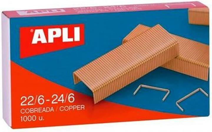 Apli Heftklammern 22/6-24/6 6 mm 10 Stücke (25 Stück) (10 x)