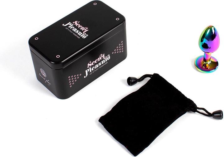 Produktbild Secret play Metall Butt Plug Regenbogen Kleine Gr?Sse 7 cm