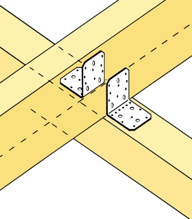 Image du produit Simpson Sst Equerres SST, type 105 acier zingué 103x (Connecteur coudé, 1 pcs)