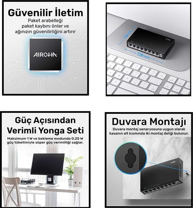 Productafbeelding Cudy Schakelaar (FS108) (8 ports)