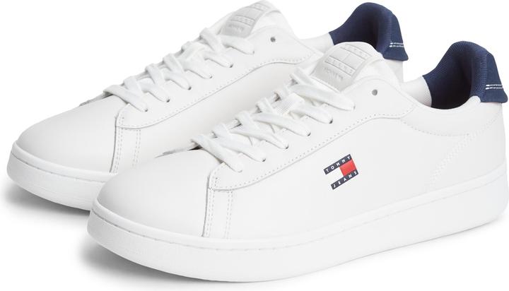 Actual product image Tommy Hilfiger White Polyurethane Men's Sneaker (41)
