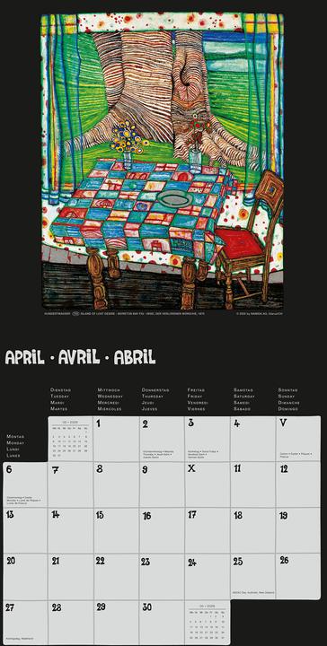 Image du produit Hundertwasser Broschürenkalender Art 2026 (30 x 30 cm)