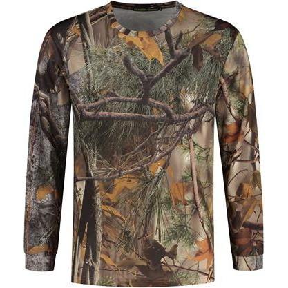 Stealth Gear, Herren, Hemd, T-Shirt Langarm Camo Forest Print Grösse L, (L)