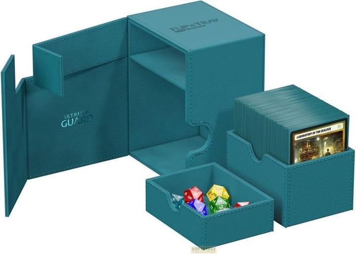 Actual product image Ultimate Guard Flip'n'Tray 133+ XenoSkin Pétrole