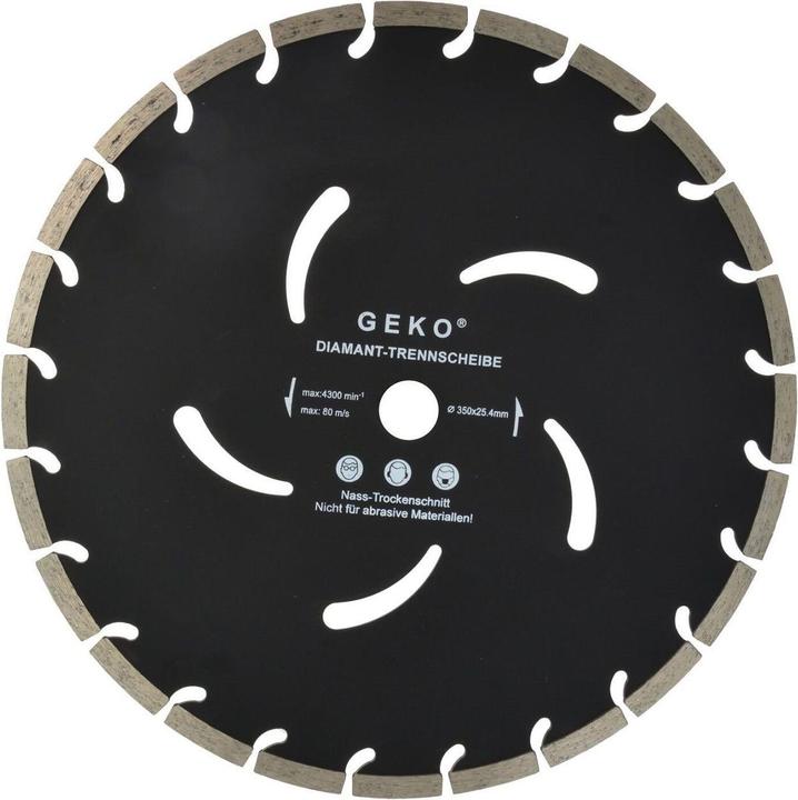 Produktbild GEKO Diamant-Segment-Trennscheibe, 350x10x25,4mm