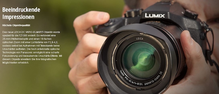 Actual product image Panasonic Lumix FZ1000 (25 - 400 mm, 20 Mpx, 1")