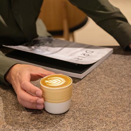 Actual product image Loveramics Dale Harris - 150ml Flat White Mug - Yellow (150 ml)