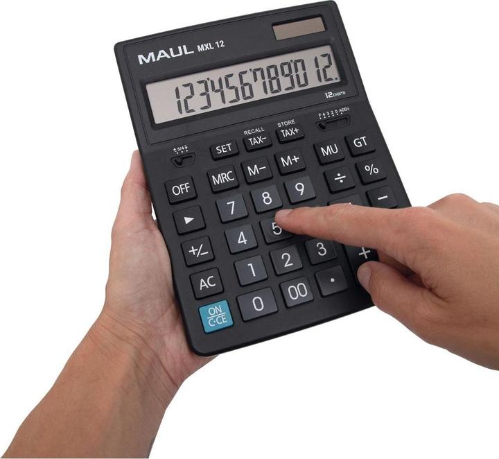 Actual product image Maul Calculator MXL12 Black (Solar cells)