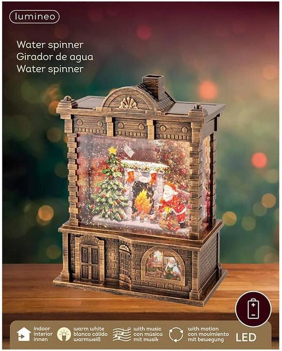 Produktbild Lumineo Leuchtende Dekoration Weihnachtsmann 21,7 x 16,5 x 9,5 cm