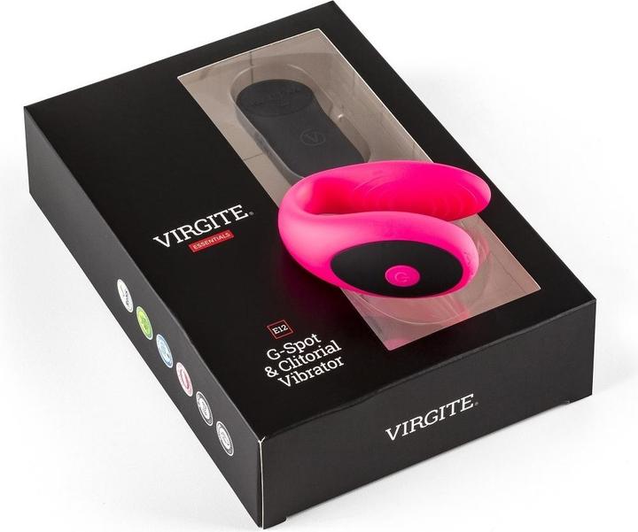 Actual product image Virgite G-Spot & Clitorial Vibrator E12 Rosa