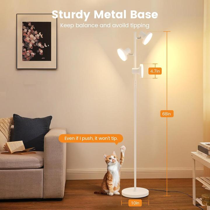 Produktbild LS LED Stehlampe Tres-Flex Weiss (2500 lm)