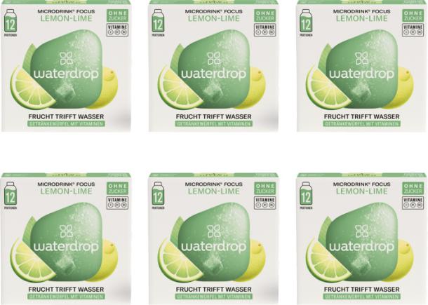 Produktbild Waterdrop Microdrink Focus (Limette, Grüner Kaffee, 6 x)