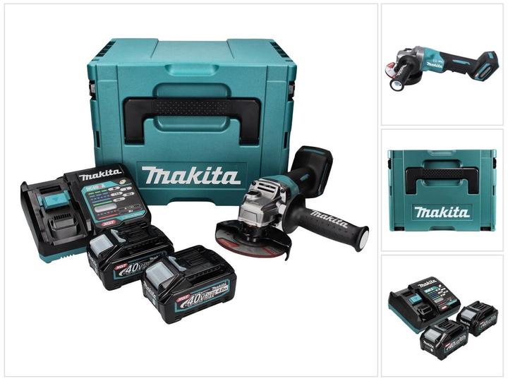 Image du produit Makita Meuleuse d'angle sans fil 40V GA013GM201 (125 mm)