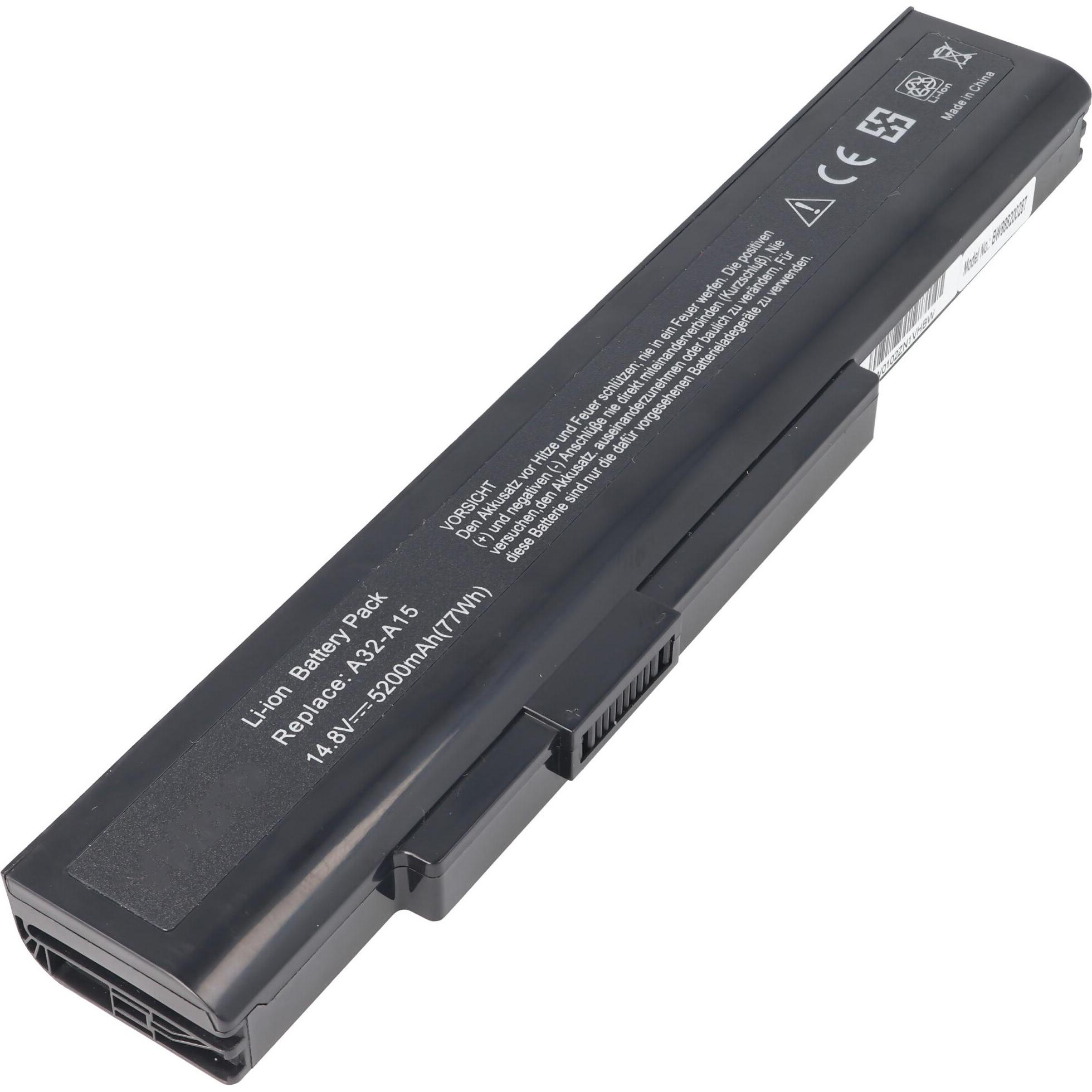 Thumbnail - Medion Akku Akoya E6221 Akku, E6222, E6234 (6 Zellen, 5200 mAh), Notebook Akku, Schwarz