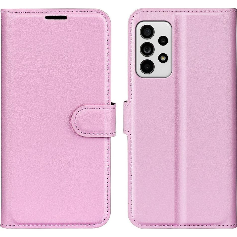 Cover-Discount Galaxy A33 5G - Leder Etui Hülle rosa (Samsung Galaxy A33 5G), Smartphone Hülle, Rosa