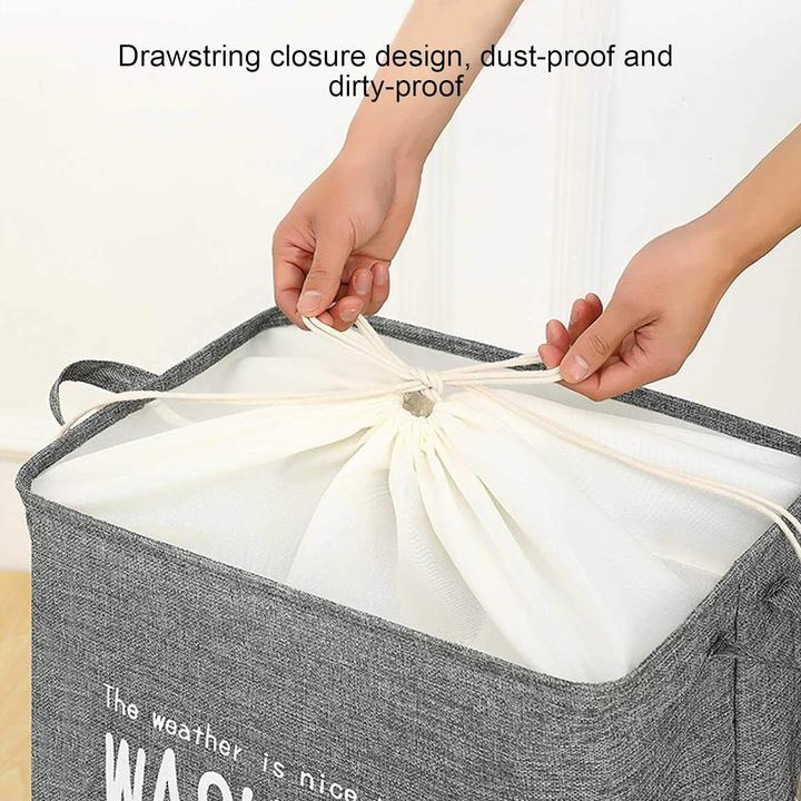 Produktbild ASMI Modischer Wäschekorb Grau (75 l)