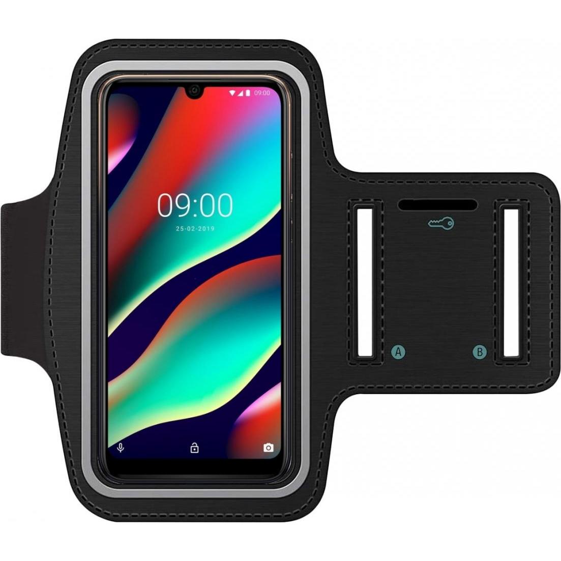 Thumbnail - SmartFitness Wiko View 3 Pro Handy Sport Armband, Smartphone Sportarmband, Schwarz