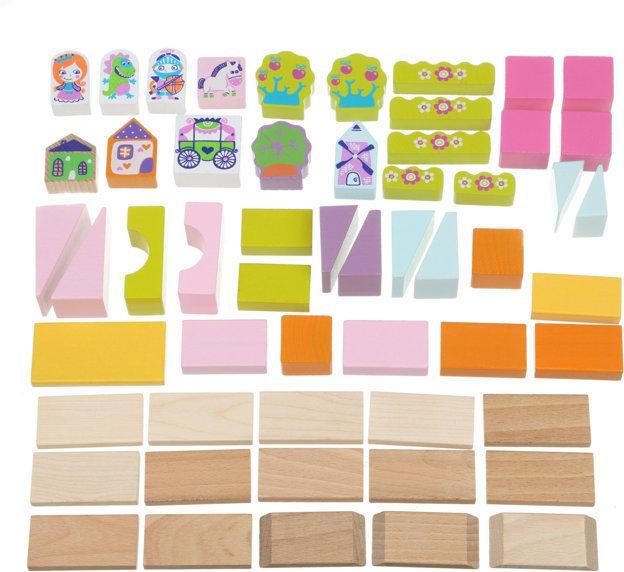 Immagine prodotto Cubika Set Costruzioni in Legno - Blocchi per Bambini: Città per Ragazze