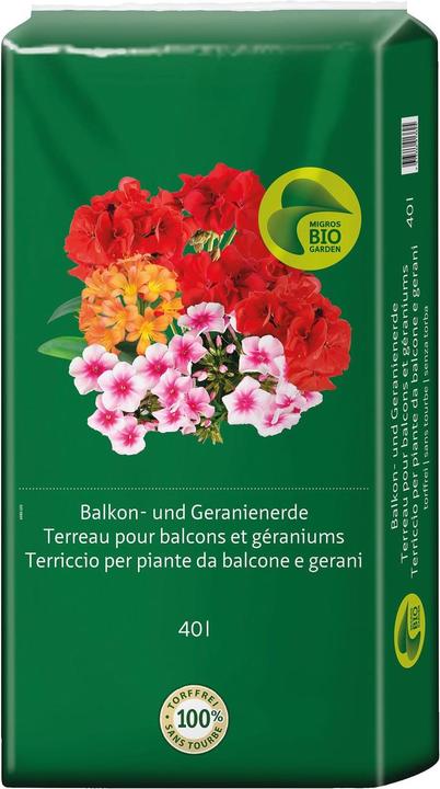 Migros-Bio Garden balcone e terriccio al geranio (40 l, Terriccio senza torba)