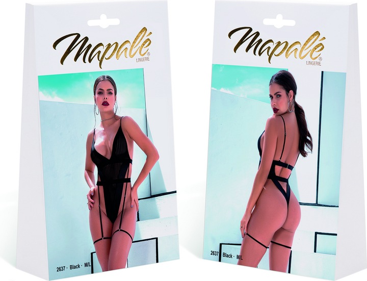 Actual product image Mapale Bodysuit - S/M - Black (S/M)