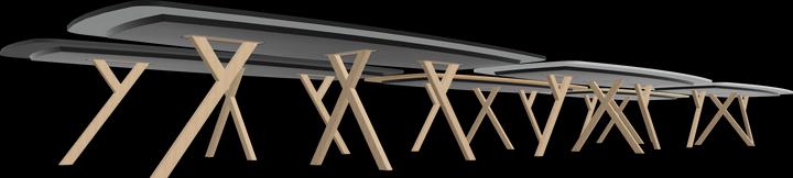 Produktbild Dietiker Felber T14 Sitzungstisch Boatform (4300 x 1450 x 720 mm)