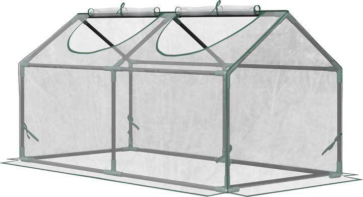 Produktbild Outsunny Gewächshaus mit 2 Halbrundfenster