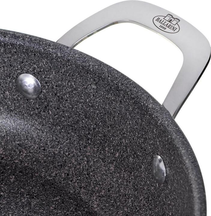 Image du produit Ballarini Salina Granitium Poêle à servir avec couvercle, 28 cm (28 cm, Poêle à frire, Acier inoxydable, Aluminium)