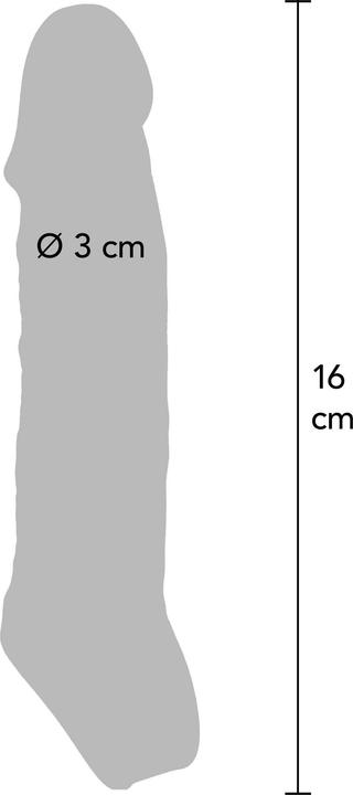Actual product image ToyJoy Extension Sleeve TPE Medium 16 cm