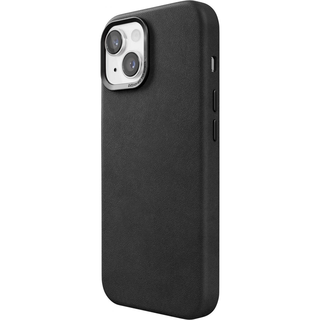 Thumbnail - Woodcessories Bio Leather Case (Apple iPhone 15), Smartphone Hülle, Schwarz