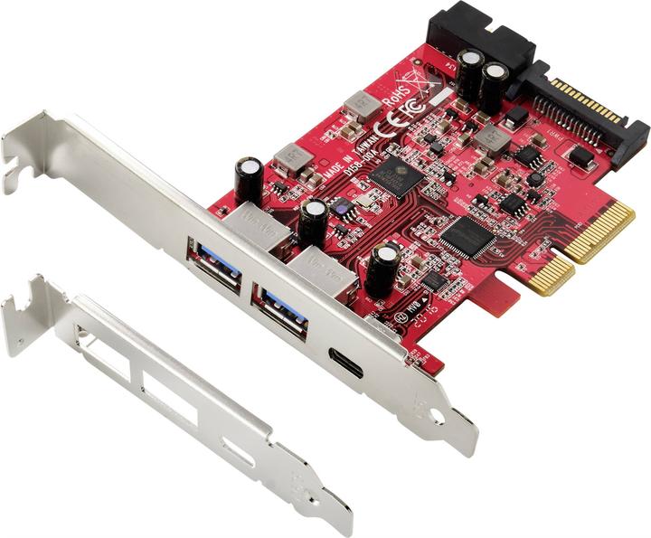 Renkforce USB 3.2 Gen 2 controller card 1+4 port (USB 3.1)