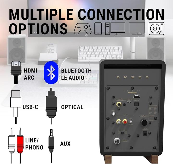 Immagine prodotto Onkyo GX-10DB (Attivo, Coppia, 2x 25 W)
