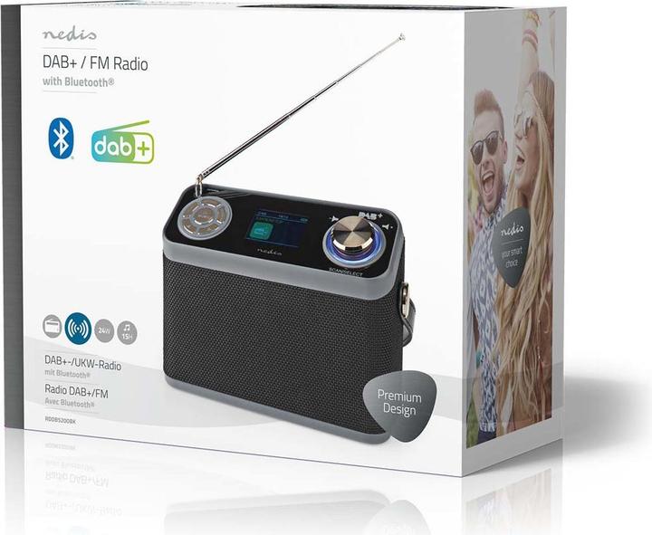Image du produit Nedis Radio DAB (DAB, DAB+ DAB, FM, Bluetooth, WiFi)