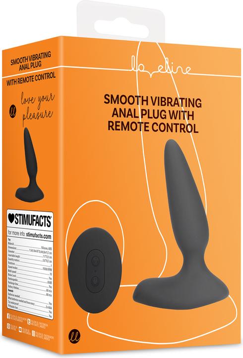 Actual product image Shots Smooth Vibrating Anal Plug with Remote Control