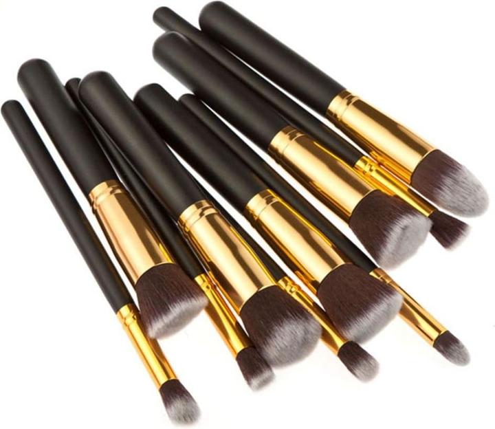 Actual product image JTI Make-up brush set 10-piece - black and gold (Set)