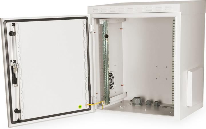 Produktbild Digitus DN-19 12U-I-OD IP55 Outdoor Wandgehäuse - 600x450 mm (BxT) grau (12 HE, 19 Zoll Rack)