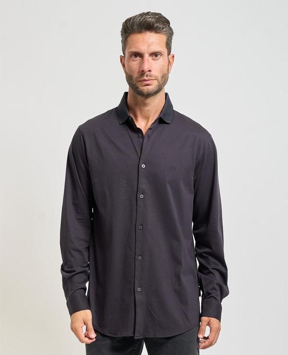 Immagine prodotto Armani Exchange Camicia a Maniche Lunghe con Logo Laterale Unisex (L)