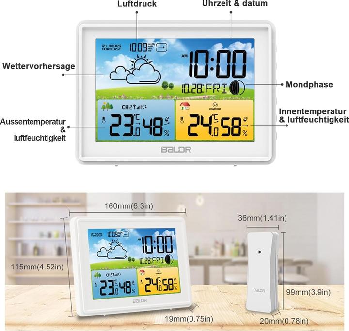 Image du produit Baldr Wetterstation mit Aussensensor