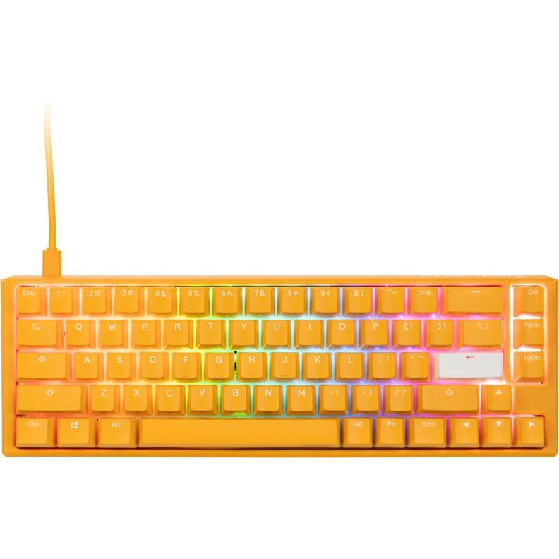 Thumbnail - Ducky One 3 Yellow SF Gaming Tastatur, RGB LED - MX-Black (US) (US, Kabelgebunden), Tastatur, Gelb