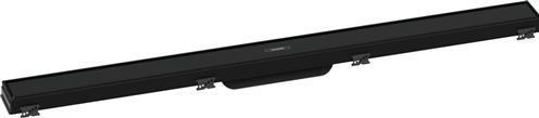 Actual product image hansgrohe Shower channel RainDrain Match, with height-adjustable frame 900mm, matt black (900 mm)