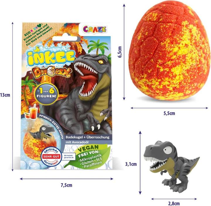 Produktbild Craze Inkee Surprise Dino (Badekugeln)