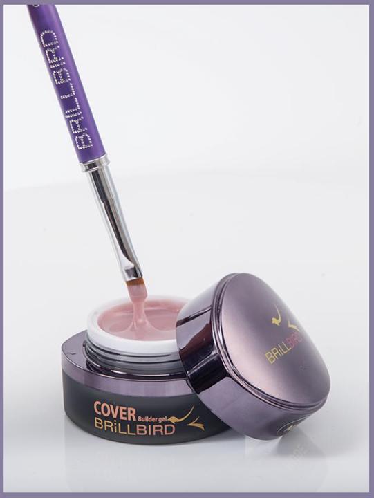 Actual product image BrillBird Cover Nude Builder Gel 15ml (Nude-Builder Gel, Gel-Effect Nail Polish)