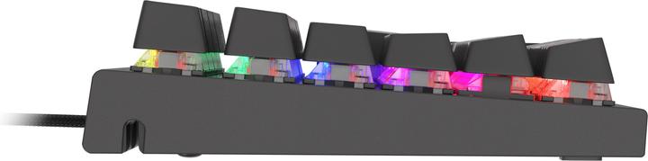 Actual product image Genesis THOR 303 RGB Mechanical Gaming Keyboard, Red Switch, US Layout, Wired, Black (Eng. Int., Cable)