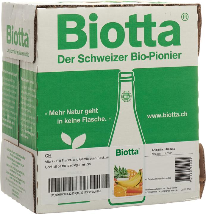 Produktbild Biotta Vita 7 Bio (6 x 50 cl)